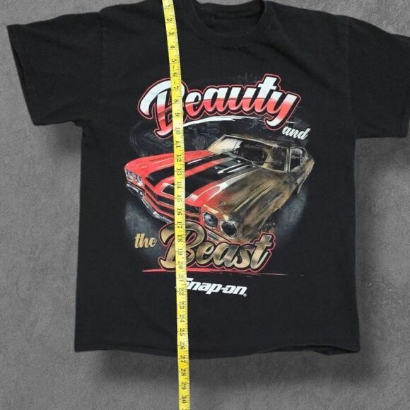 Vintage Snap On Tools Beauty And The Beast Camaro Large Tee Shirt Distressed - Picture 3 of 5
